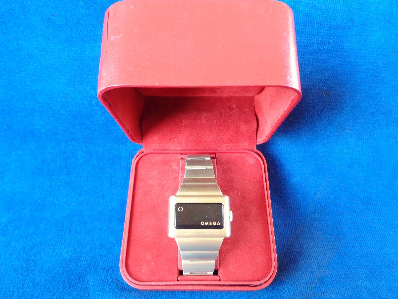 1972 OMEGA Time Computer 1 Cal. 1600 LED Watch Gold Filled w/original box