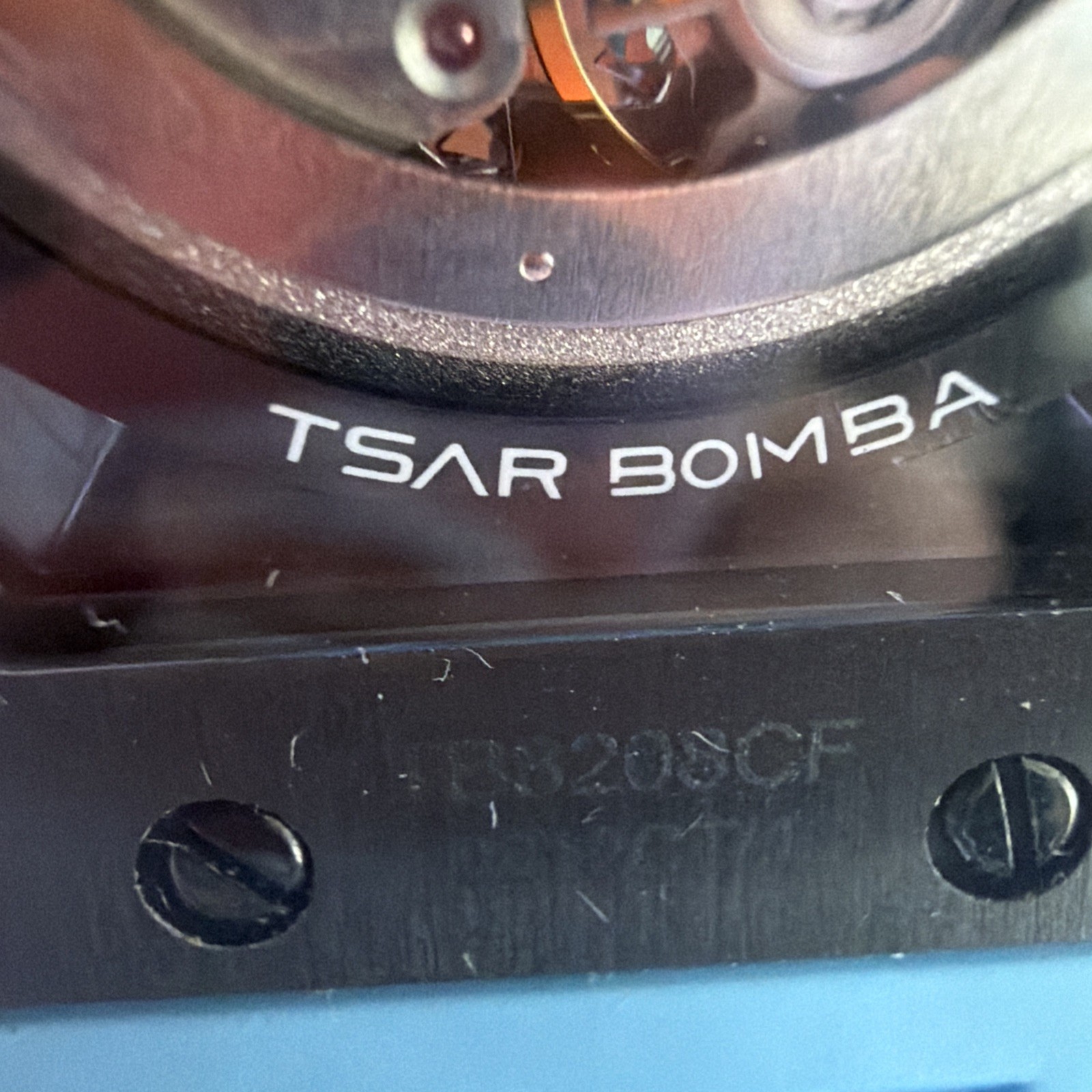 TSAR BOMBA Elemental Series Watch Carbon Fiber Skeleton TB8208CF
