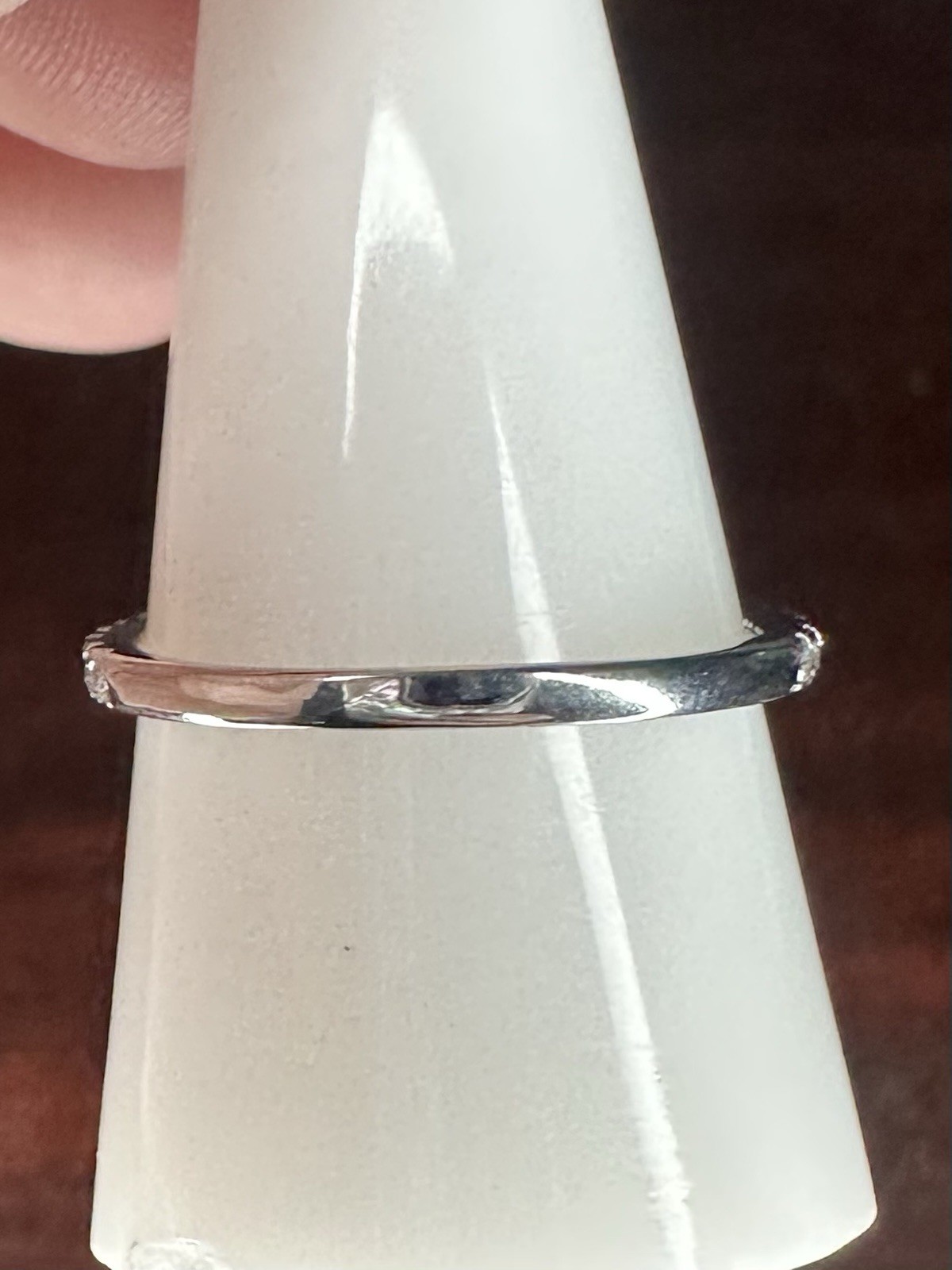 Bomb Party Ring- 01- 2944- Lab Created Bi-Color Azure- Size 9.25- Rhodium Plated