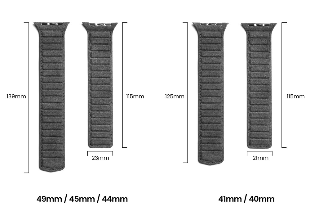 ALCANTARA Magnetic Leather Strap Accessories for Apple Watch
