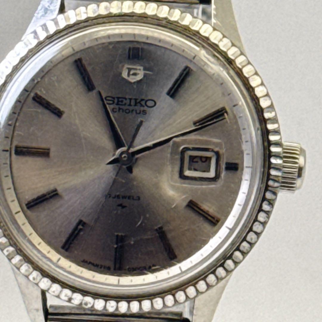 [Working Condition] Seiko Chorus 17 Jewels Manual Winding Date 1968 Vintage