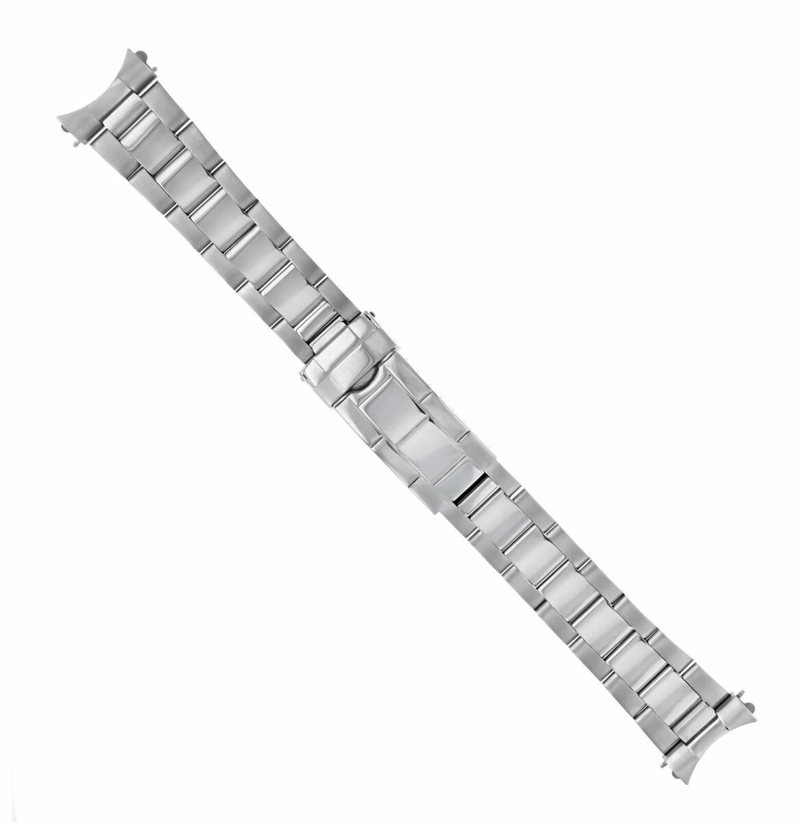 20MM OYSTER WATCH BAND BRACELET FOR ROLEX EXPLORER SHINY CENTER FLIP LOCK 78390