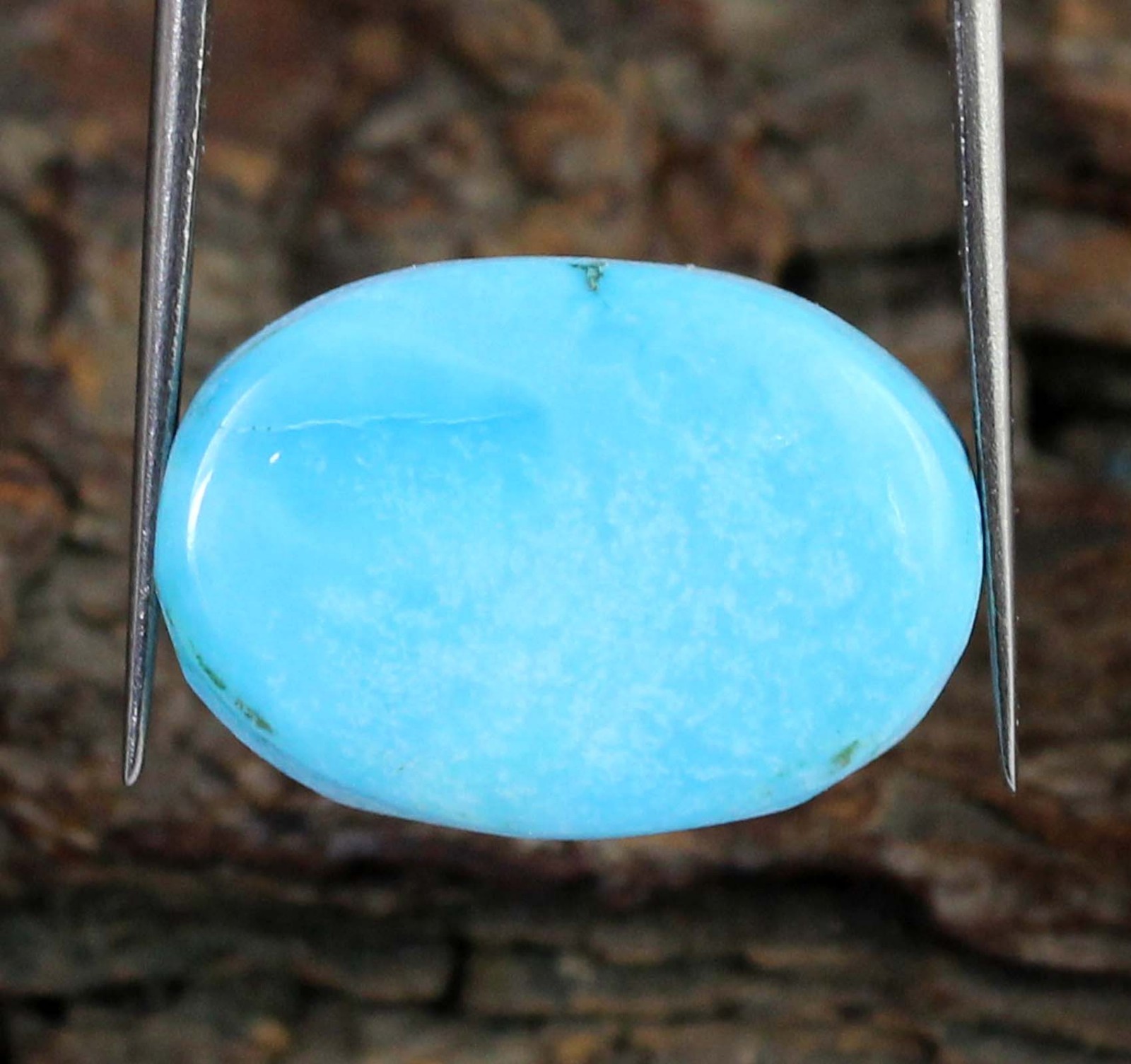 22.65 Ct Certified Natural Blue Turquoise Oval Sleeping Beauty Gemstone T22247