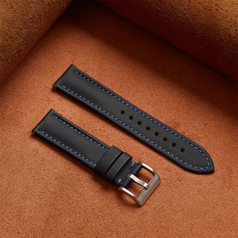 Nylon Canvas Watch Strap 18 19 20mm 21 22mm 23mm 24mm Sailcloth Waterproof Band