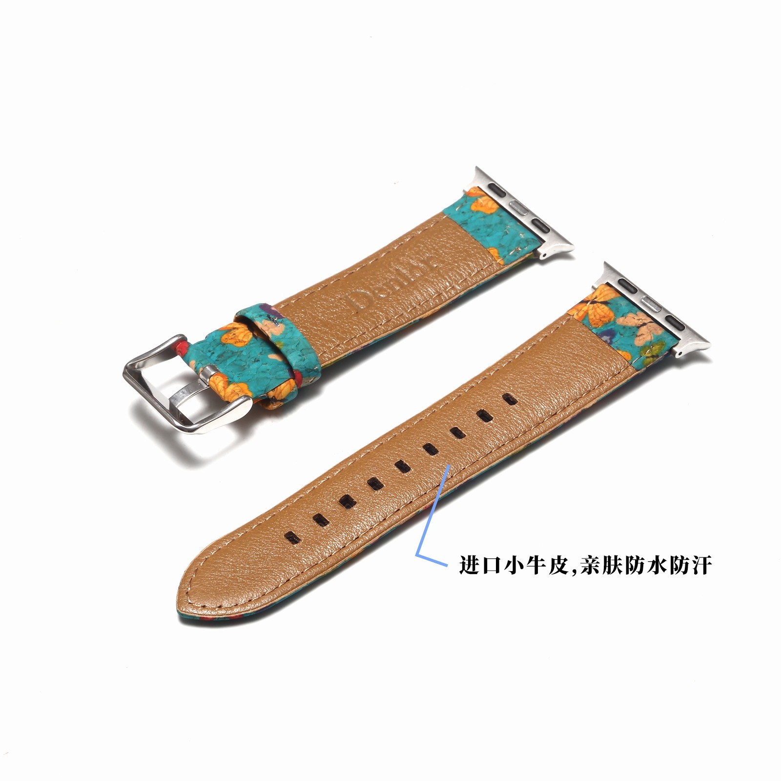 Leather Butterfly Band for Apple Watch 38mm 40mm 41mm 42mm 44mm 45mm 46mm 49mm