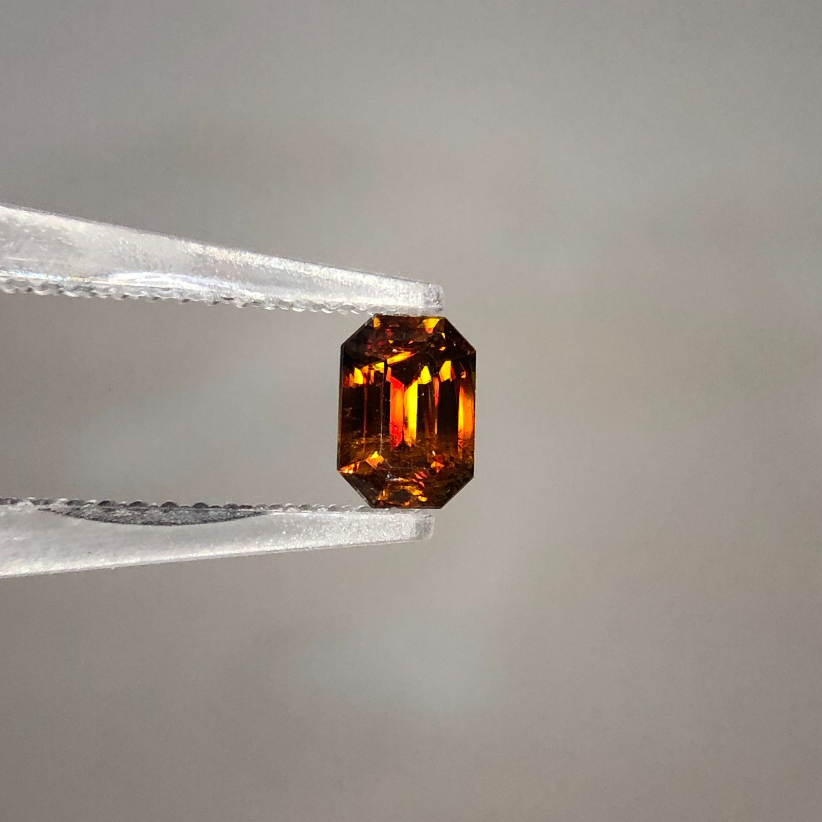 0.60 Ct Natural Sphene Titanite Step Cut Gemstone For Jewelery