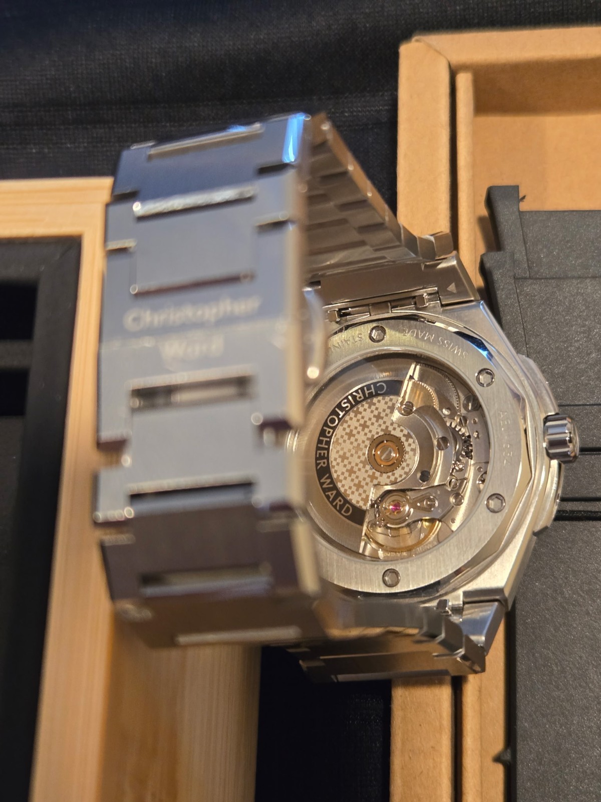 Christopher Ward The Twelve 40mm White Automatic Steel + 3 Straps Full Set (New)