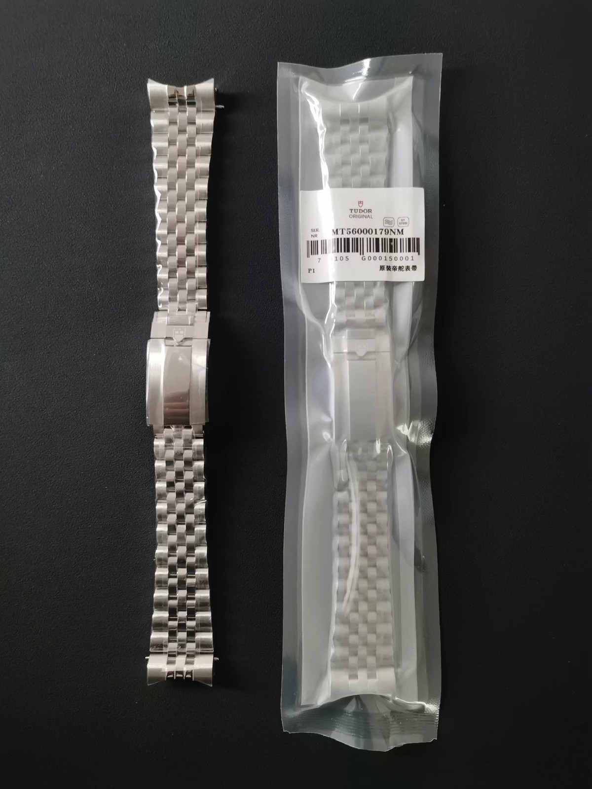 20mm 21mm 22 mm TUDOR Black Bay M79 Series Original 5-link SS Jubilee Bracelet