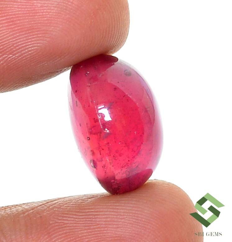 18.50×15.50 mm Natural Ruby Oval Cabochon 36.80 CTS Mozambique Loose Gemstone GF