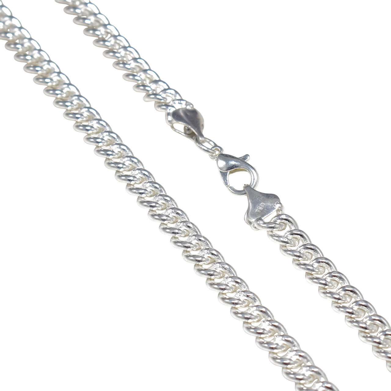 Solid 925 Sterling Silver Cuban Curb Chain Necklace Solid & Heavy Version