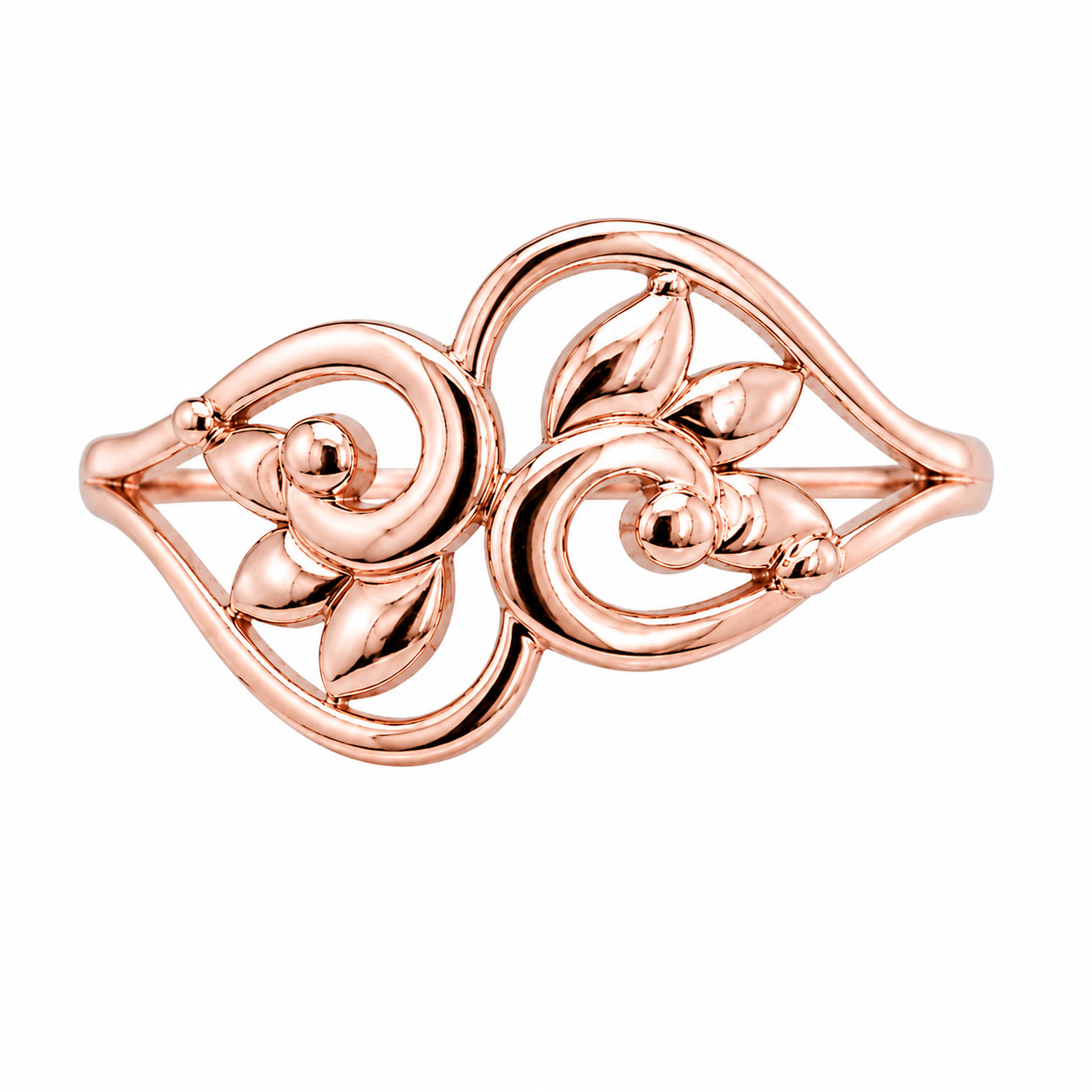 925 Sterling Silver Floral Ring Nature Inspired Leaf Vine Jewelry Gift