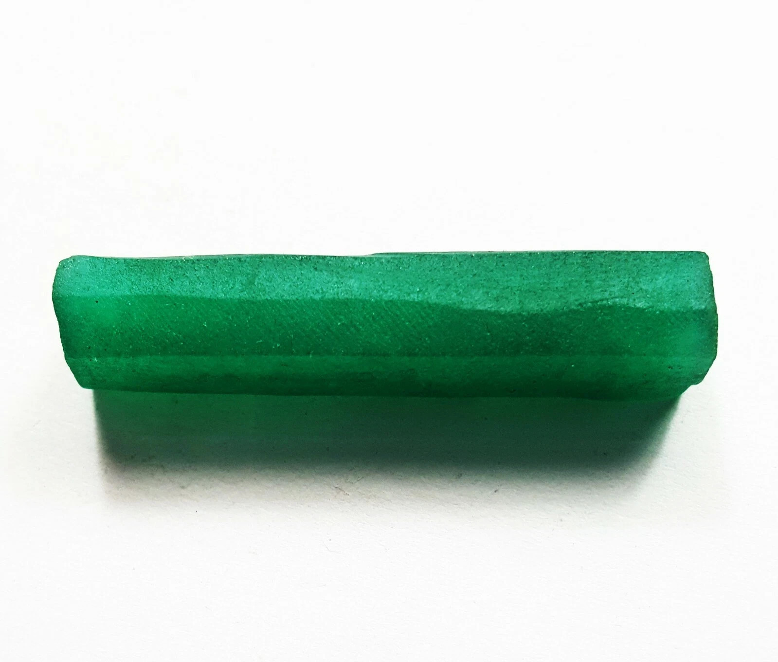 Natural Green Emerald 36.34 Ct Loose Gemstone Pencil Rough Certified A+ Quality