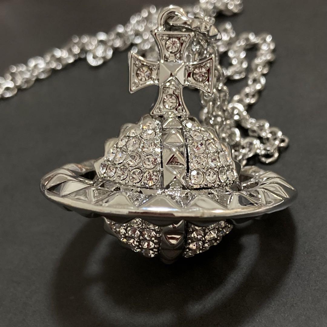 Vivienne Westwood Necklace Mayfair silver C:80cm T:4.2cm w/drawstring [E00228