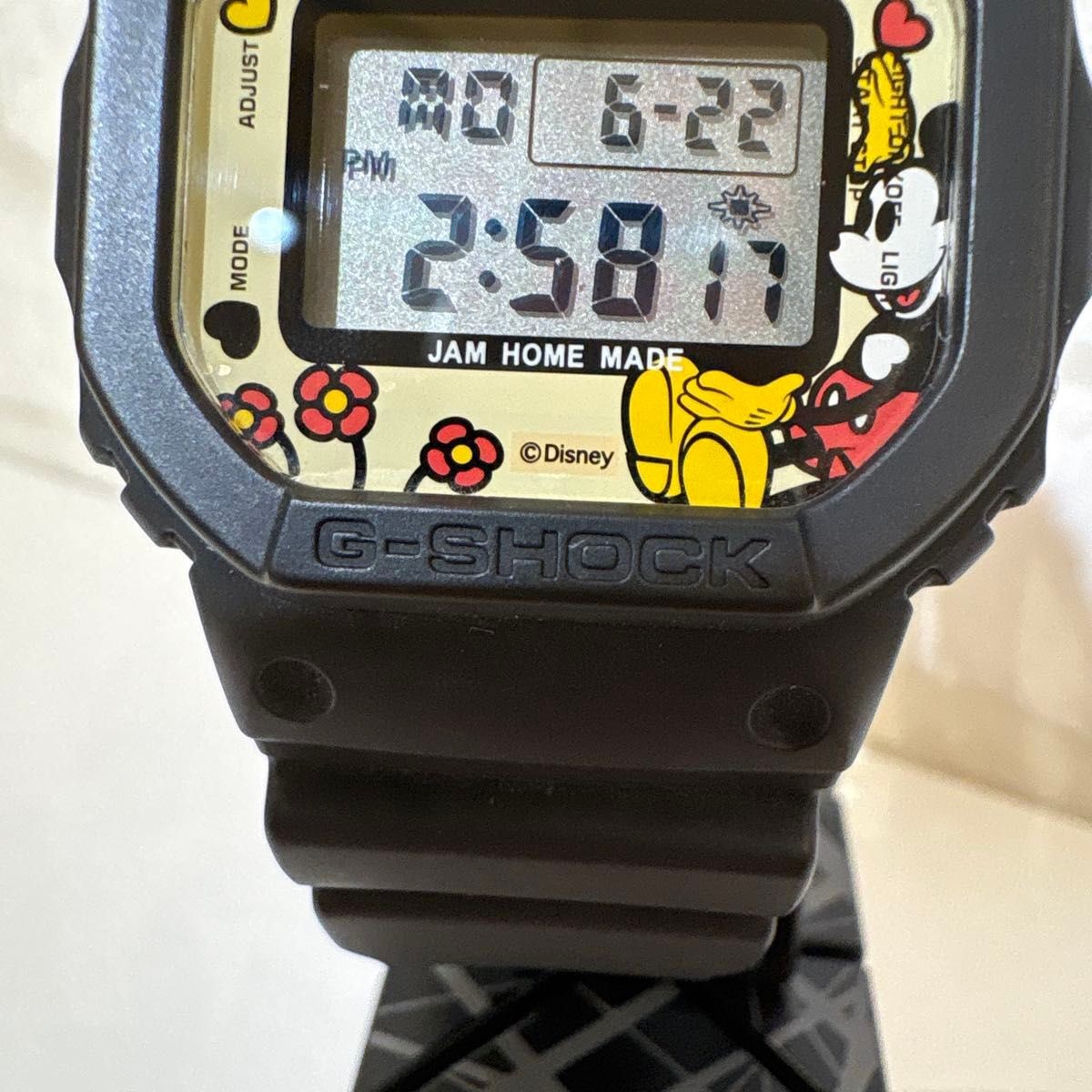 G SHOCK JAM HOME MADE Mickey Mouse DW 5600 quartz wristwatch used working condit