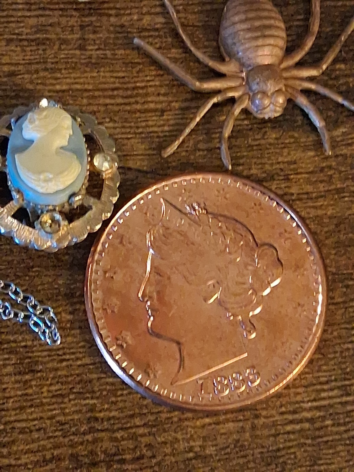 Assortment Costume Jewelry & Other Vintage Items Including 2 Ounces 999 Copper