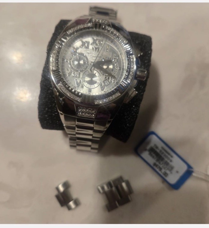 4 Technomarine Luxury Black and Gold Watch with Red Accents. New With Tags.