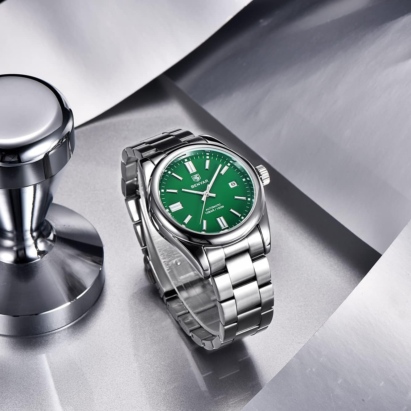 Men’s Waterproof Automatic Watch – Luminous Stainless Steel Casual Sport
