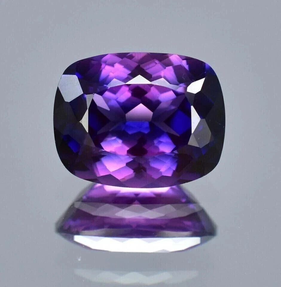 AAA 9.55 Ct Ravishing Natural Ceylon Purple Blue Sapphire Loose Cushion Gemstone