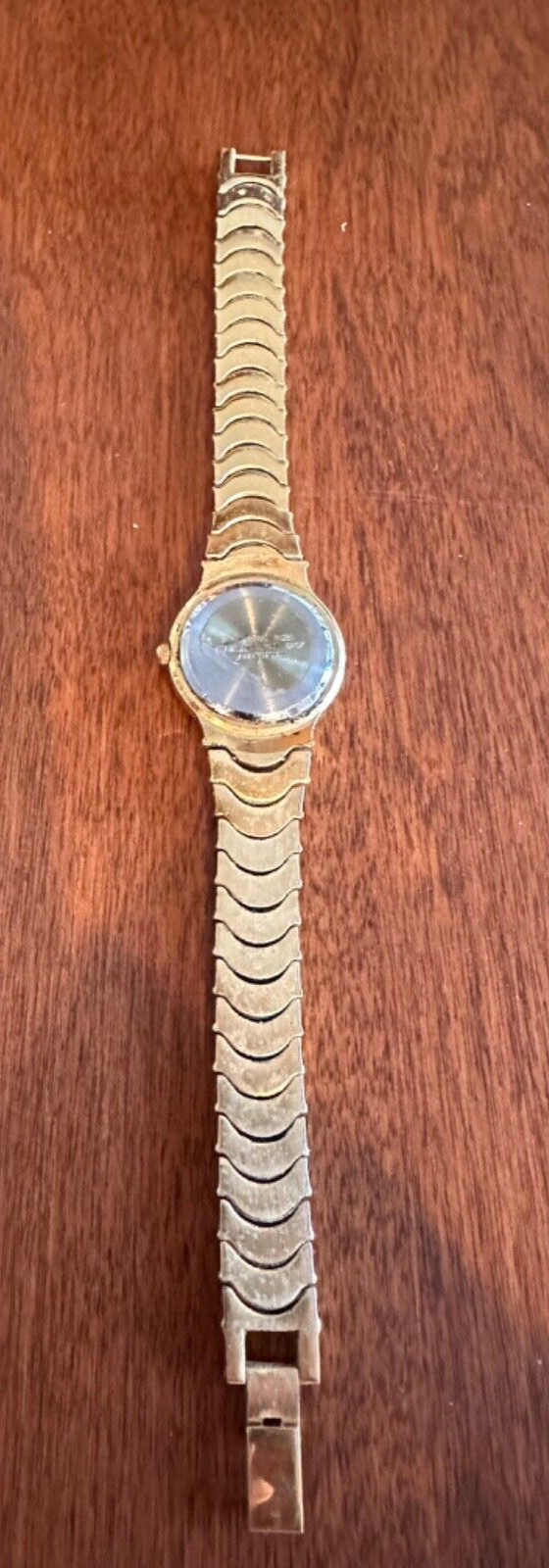 Peugeot Quartz Japan Movt Gold Tone 24MM Women’s Watch White Round Tested 7″ Fit