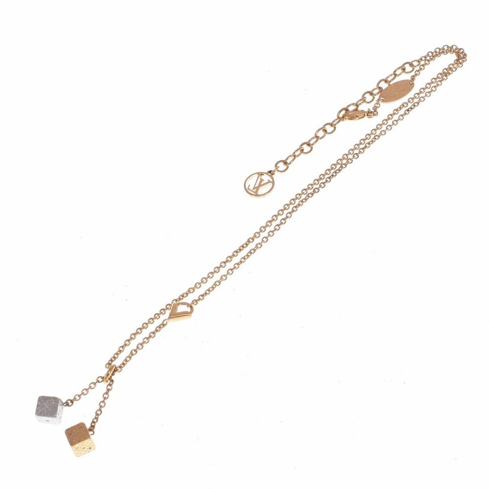 LOUIS VUITTON Lucky Gram Necklace M62804 Ladies jewelry S#139255