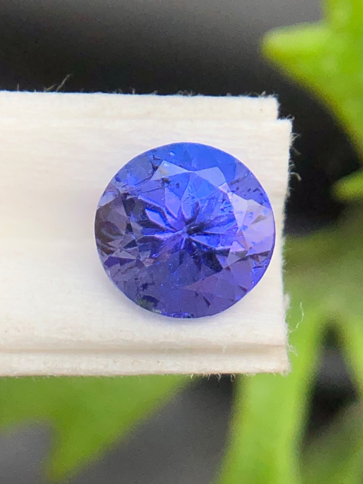 6 MM Natural Purple Blue Tanzanite Round Cut Inclusion Loose Gemstone