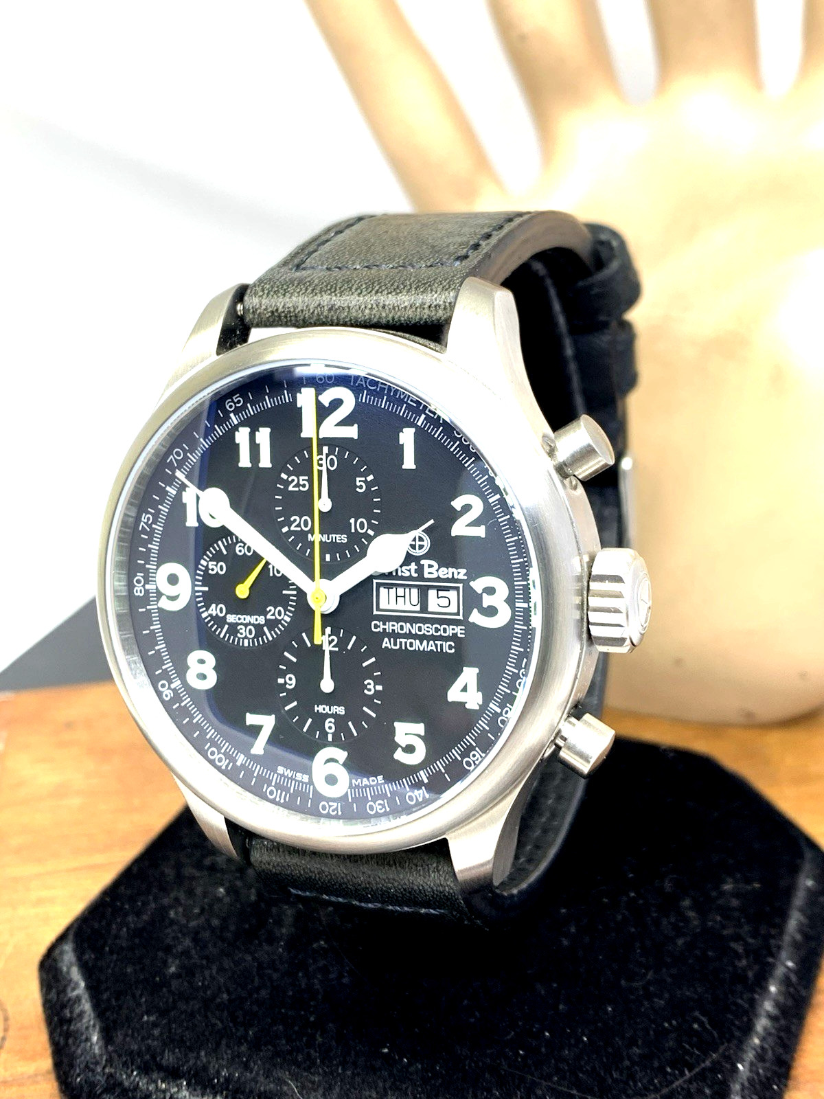 Ernst Benz Men’s Watch GC10111 Chrono Scope Swiss Automatic Black Dial 47mm