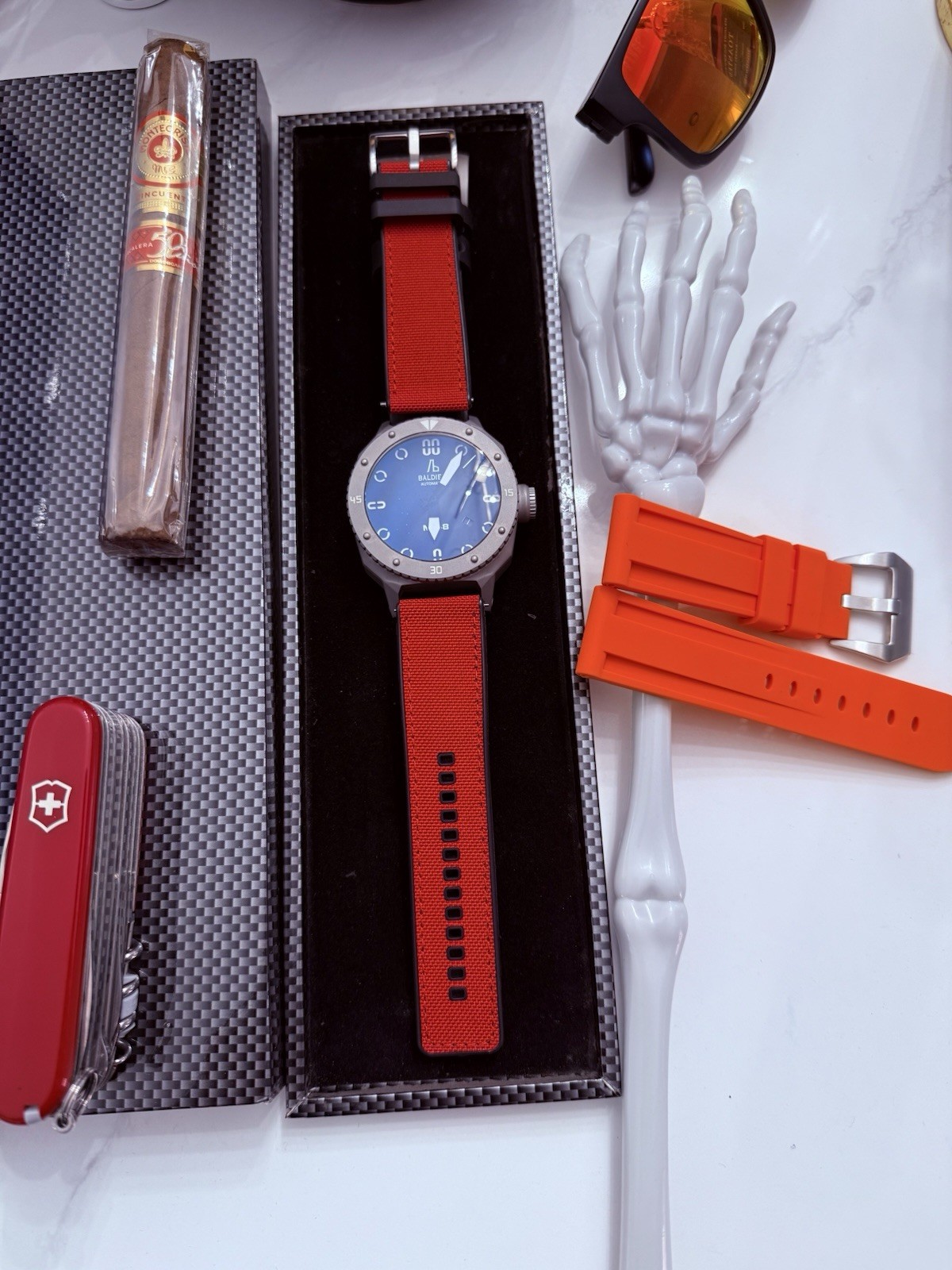 Baldieri MAGNUM M48 INOX AB0061SS-BKD Limited 055/150 WR 30ATM Swiss Automatic