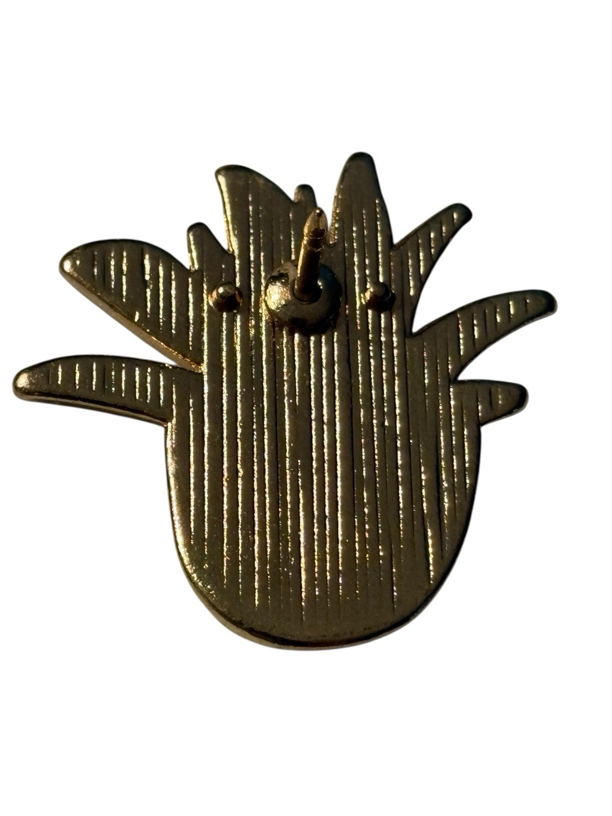 Aloe Plant Pin Pinback Brooch Gardening Nature 1” in Pot Gold Tone Horticultural