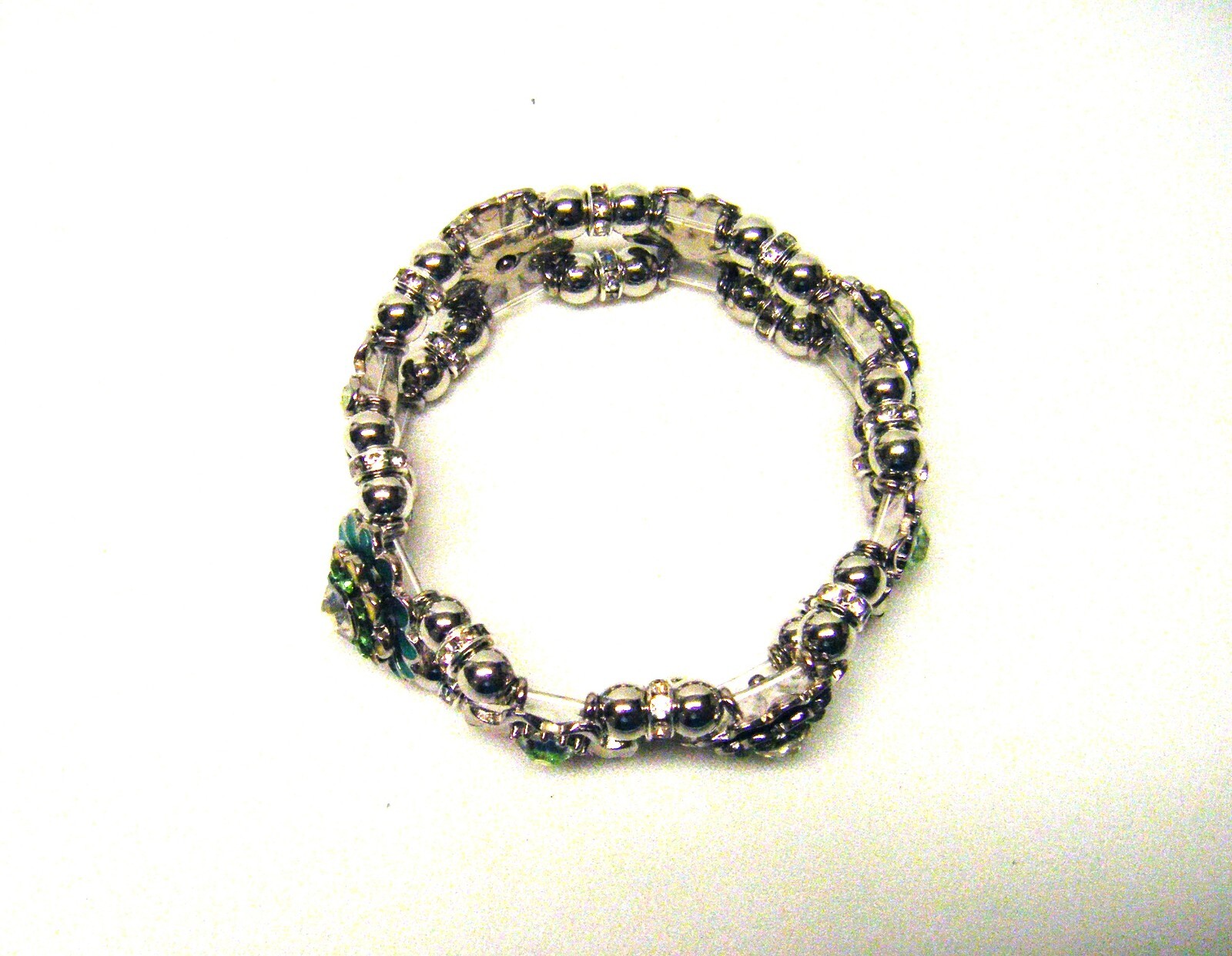 Crystal & Metal Connector Bracelet