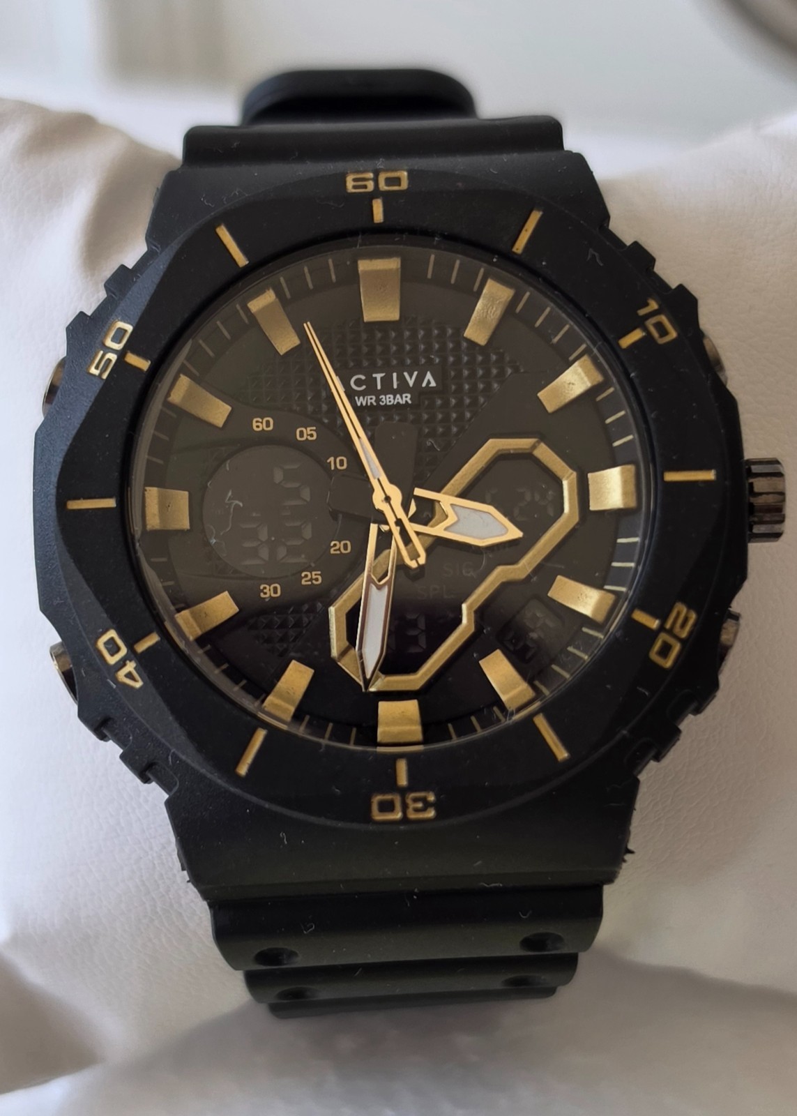 Activa x Invicta Digital Men’s Watch 48mm Black ACW8120-003