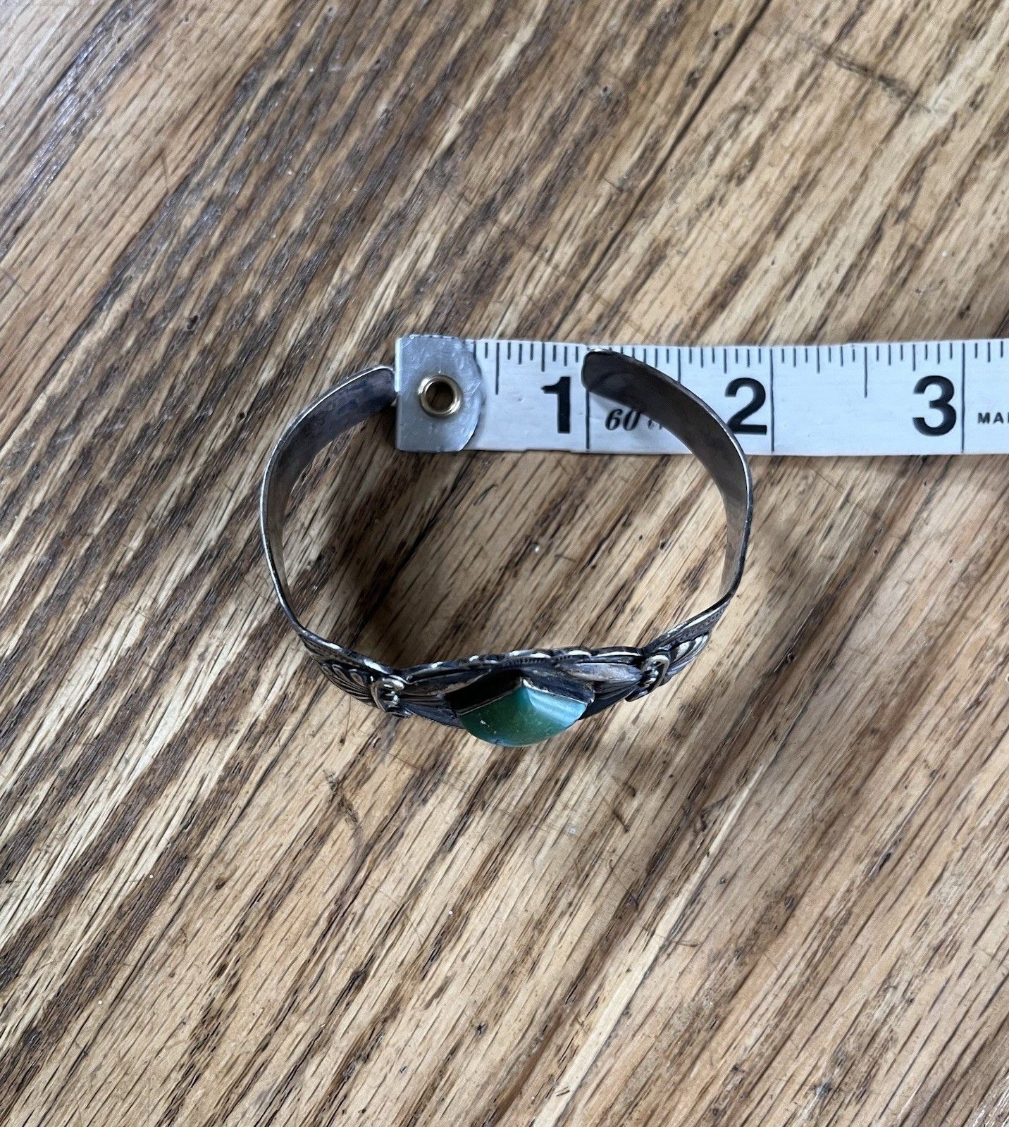 Vintage Maisels Fred Harvey Style Cuff Turquoise Sterling Silver Navajo