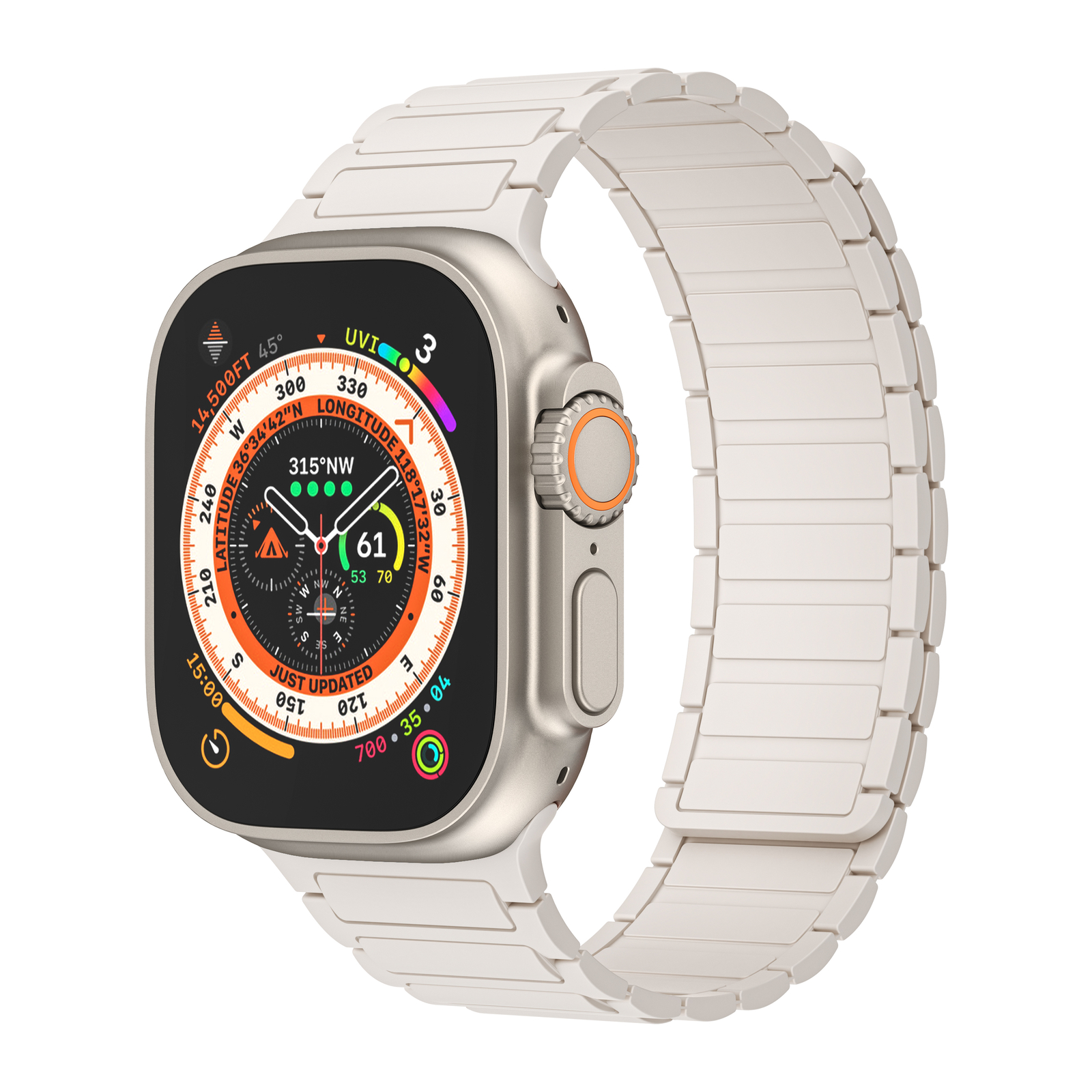 Magnetic Strap For Apple Watch Ultra 2 Series 9 8 7 SE 6 5 Silicone iWatch Band