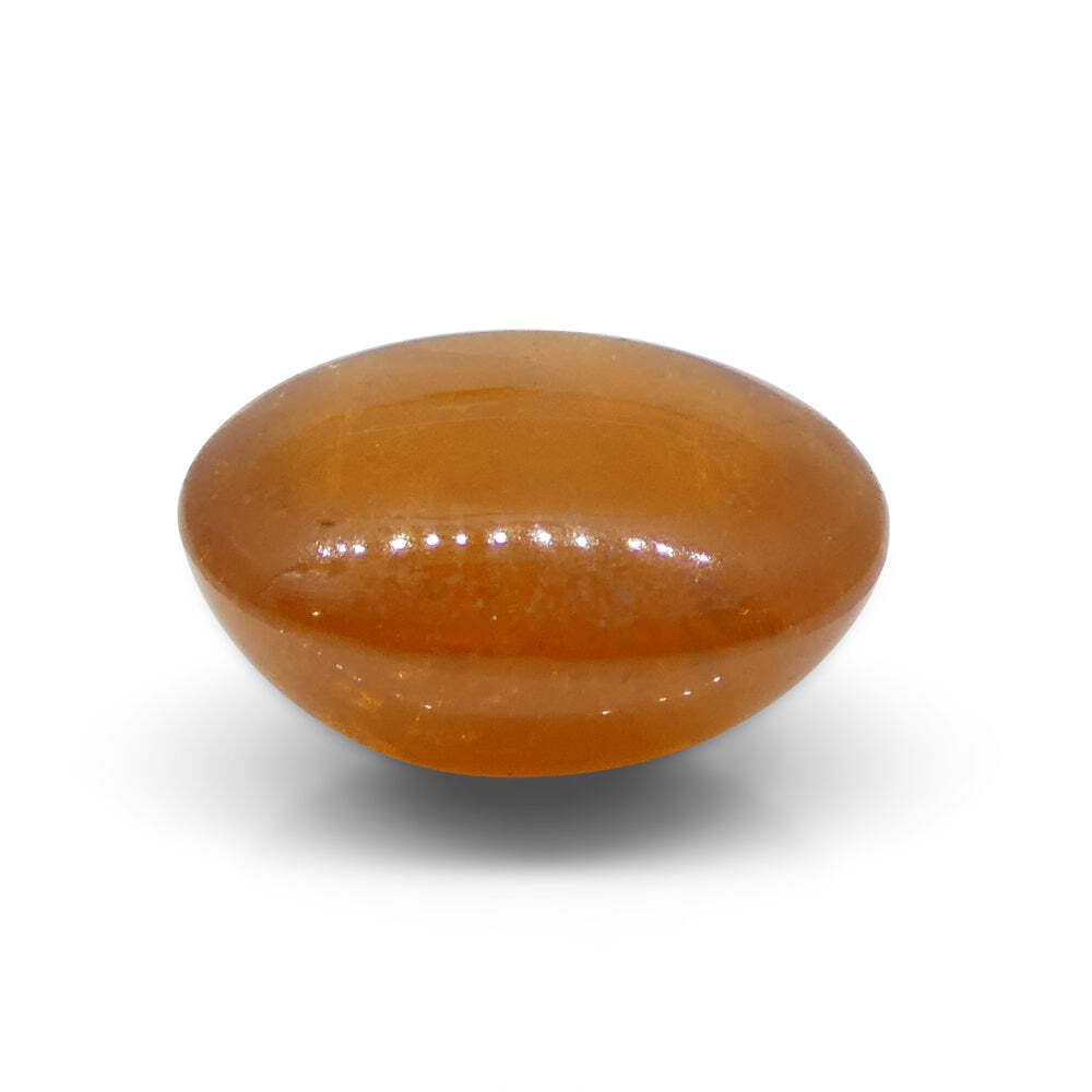 7.69ct Oval Cabochon Orange Mandarin Spessartine Garnet from Nigeria