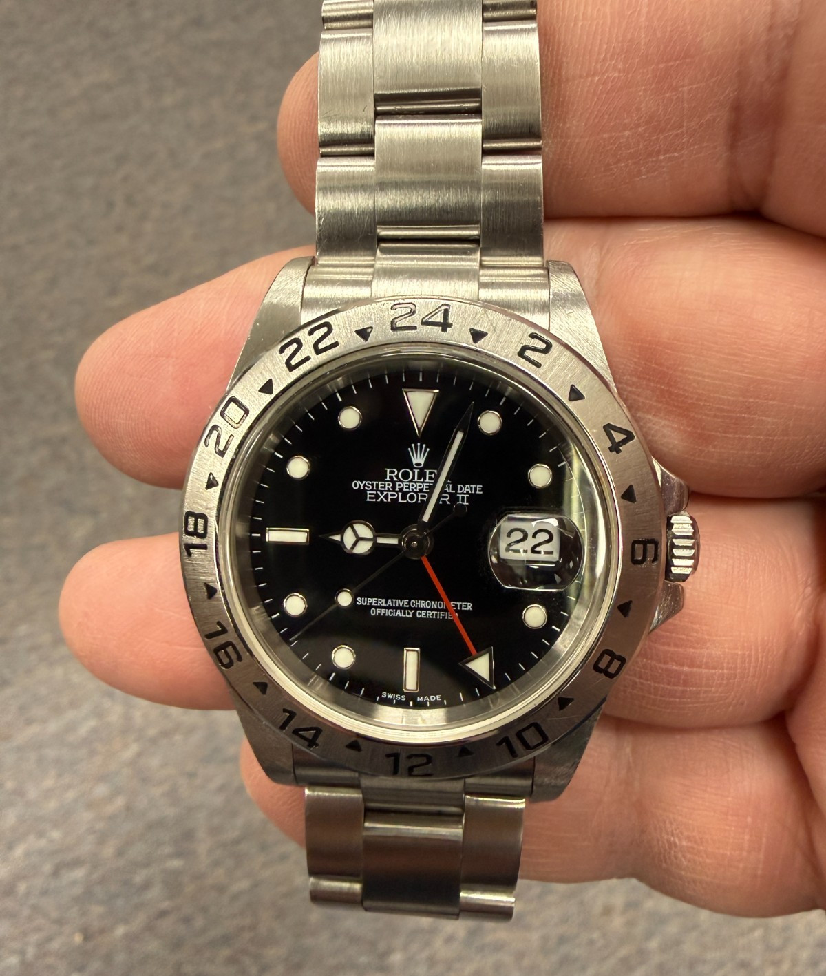 Rolex Explorer II Black Dial D Ser.# (2005) 40mm Oyster Bracelet