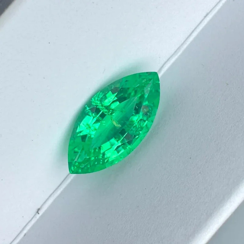 AGL Marquise Cut Lab Grown Colombia Emerald 0.42-4.2CT Gemstones for DIY Jewelry