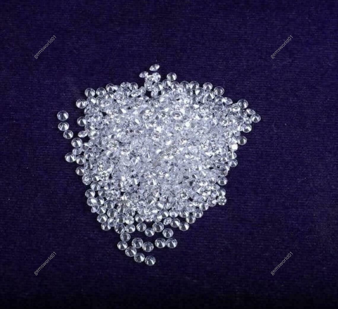 1.5 mm CVD Diamond DEF Color CVD/HPHT Lab Grown Loose Gemstones 100 PCS LOT
