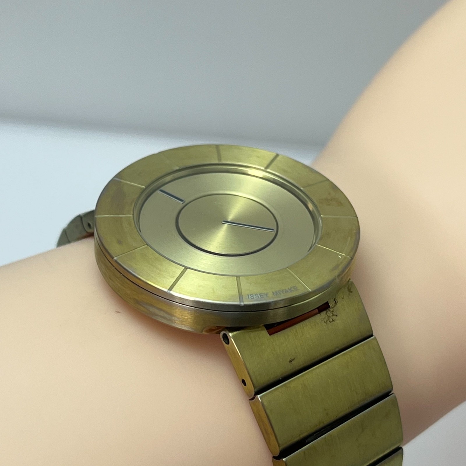 Seiko Issey Miyake TO NY0N005 Unisex Quartz Gold Stainless Steel w/BOX #164B