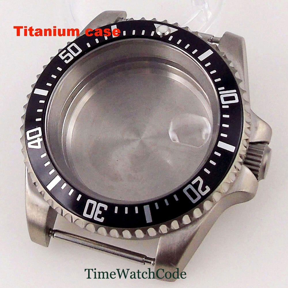 Titanium Watch Case 40mm 200m Waterproof Fit NH35 NH36 ETA2824 PT5000 Movement