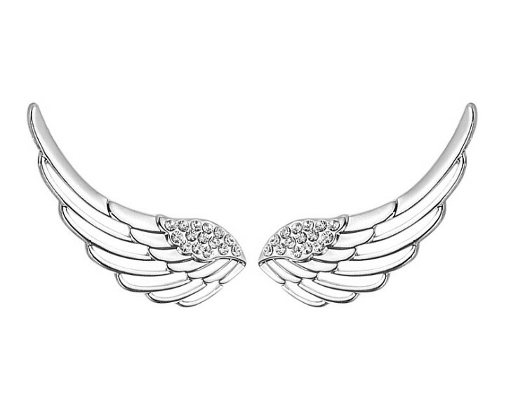 Butterfly Angel Wing Star Crawler Climber S925 Sterling Silver Ear Cuff Earrings