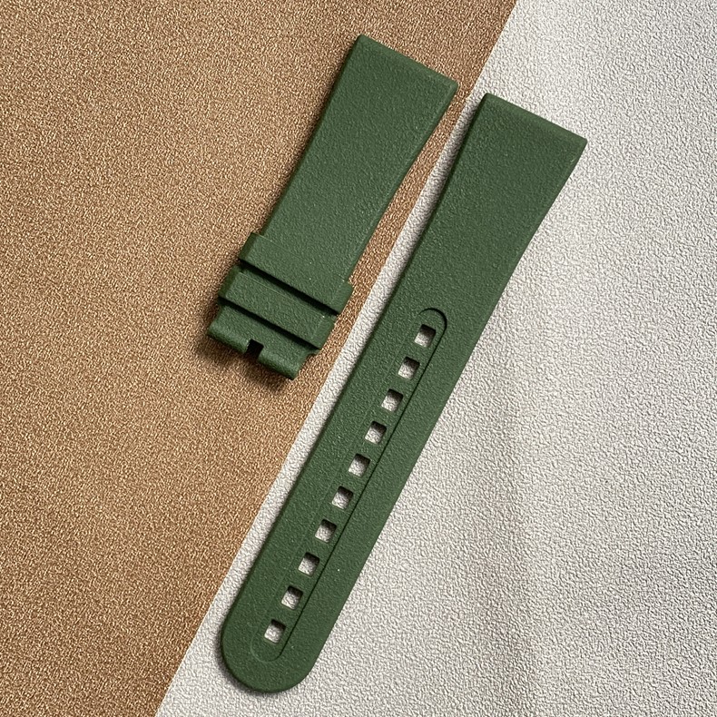 23mm-20mm High-Quality Rubber Watch Band Strap Fit Blancpain 5000 5015 5200