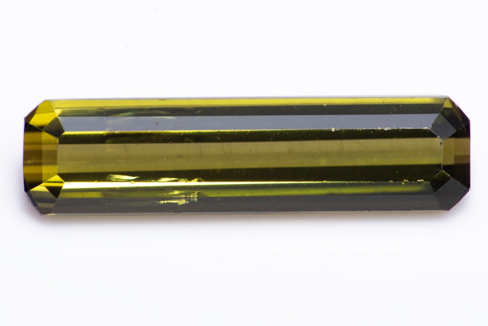Natural Green Tourmaline 3.81ct VS Baguette Cut Loose Gemstone