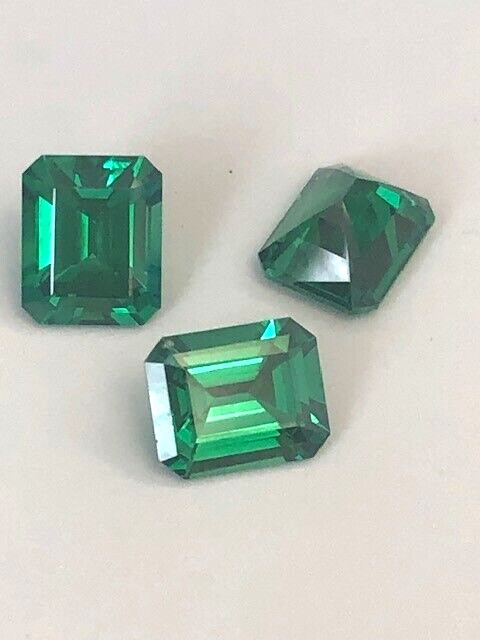 RARE Vibrant Green OCTAGON Cut YAG 11x9mm Loose Stone