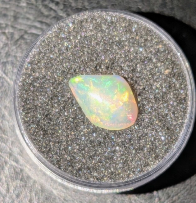 1.47 Carat Hand Polished Welo Ethiopian Opal (11.6mmX8.4mmX3.7mm)