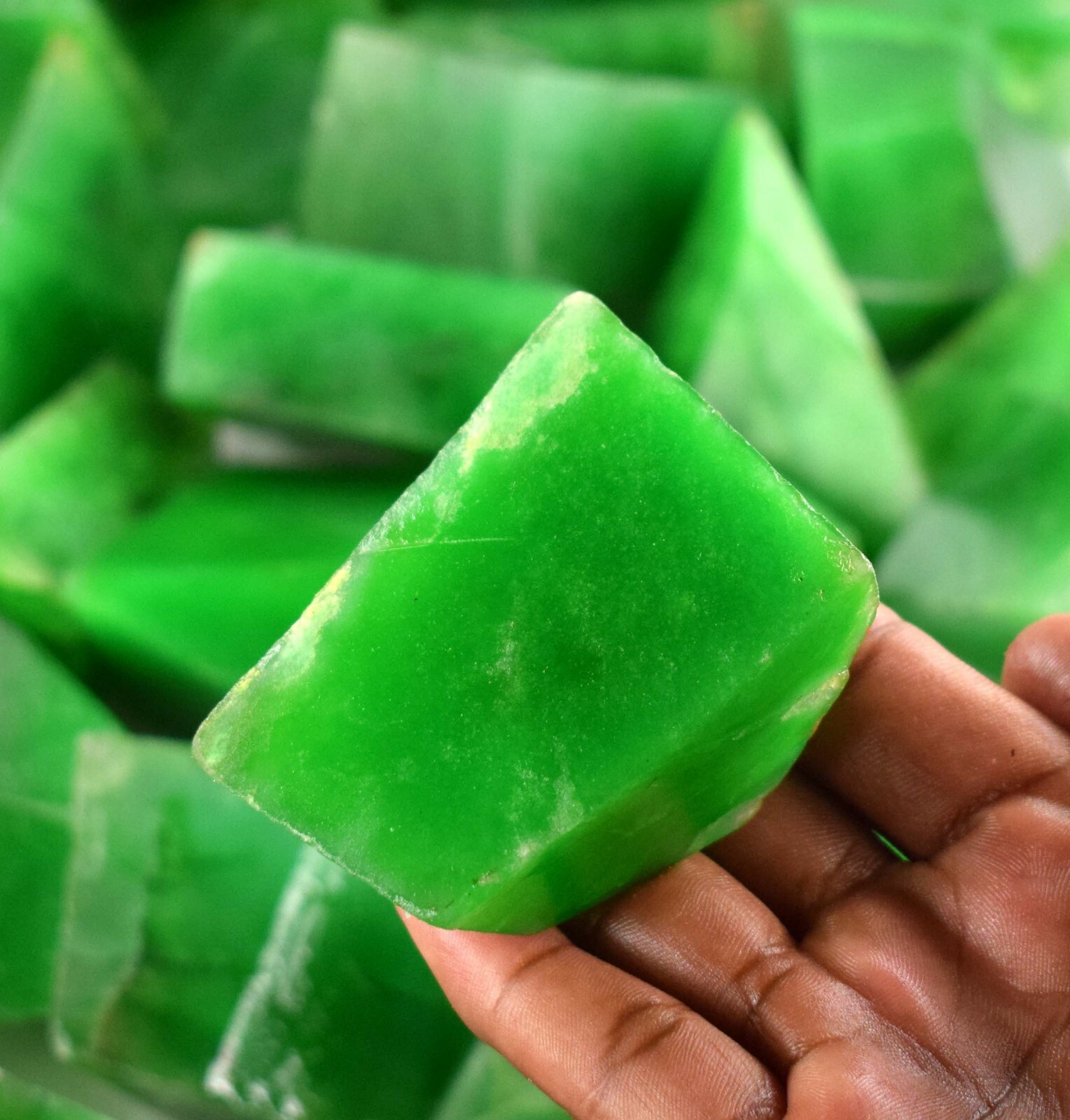 1000 Ct Zambian Green Emerald Gemstone Polished Rough Lot Natural Ebay
