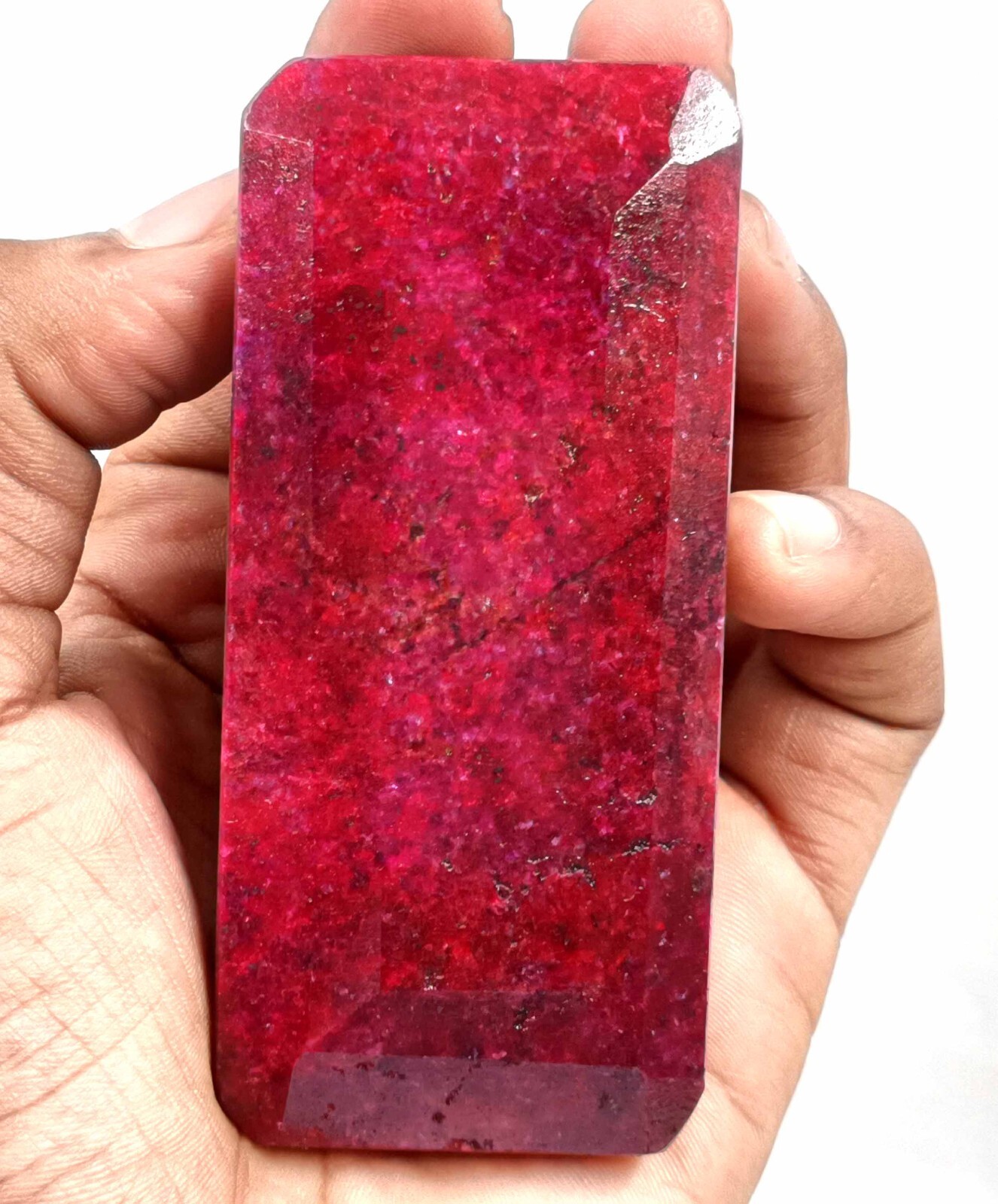 Winsome 920-1020 Ct Natural Red Ruby EGL Certified Emerald Cut Gemstone DNZ