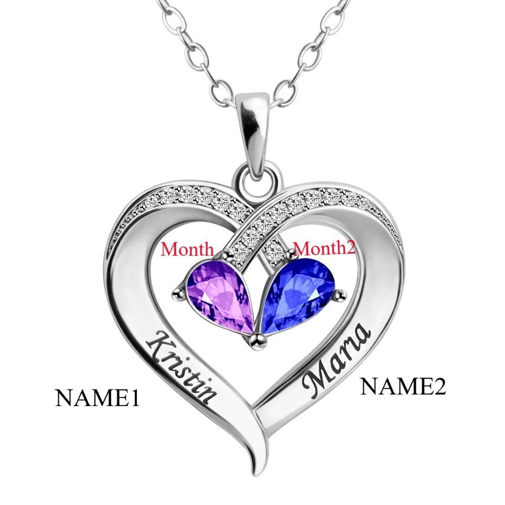 Mother’s day Necklace Personalized Custom ANY Name Sterling Silver 925 Pendant