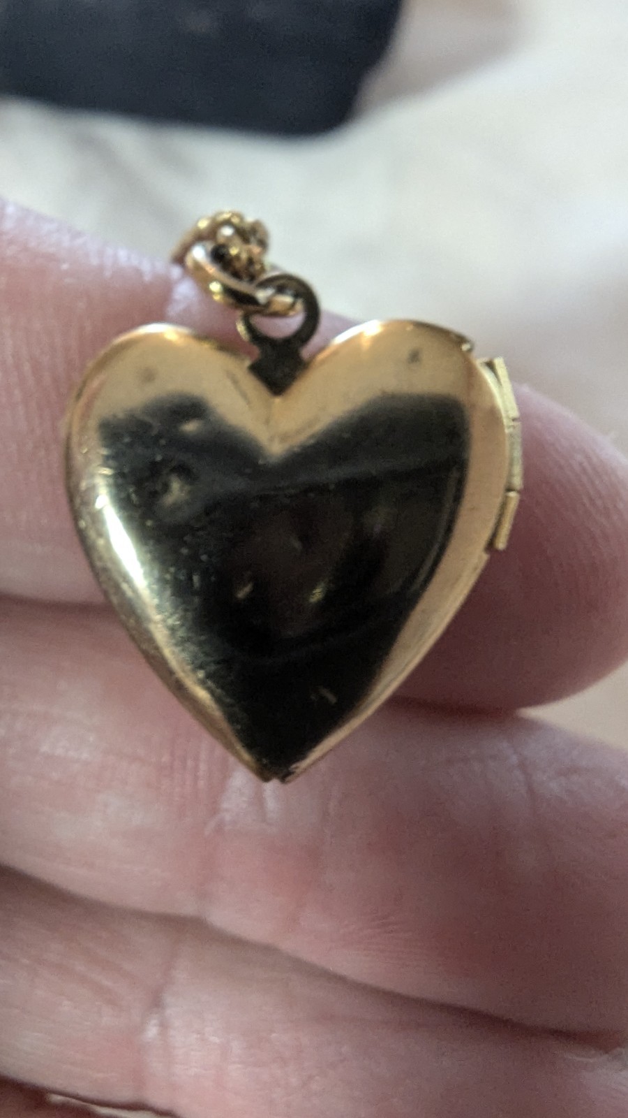Vintage HAYWARD 12K Gold Filled Heart Locket Necklace – Etched Bird & Flower