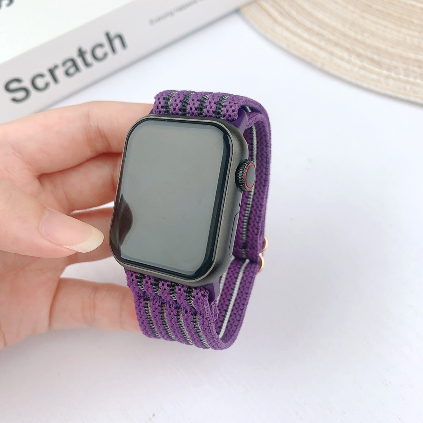 Nylon Mesh Watch Band For Apple iWatch Series 9 8 7 6 5 4 3 2 1 SE Ultra Ultra 2