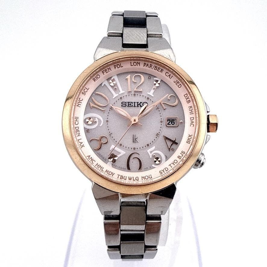 With Box SEIKO LUKIA Radio Solar Lucky Passport Titanium SEIKO LUKIA Working