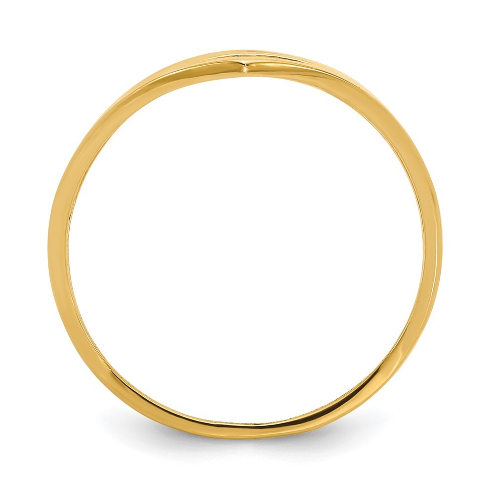 14k Yellow Gold Polished Fancy 5 Bar Ring Size 7 Gift for Women